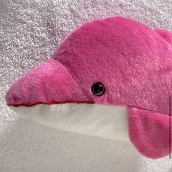 5/$25 Pink White Plush Dolphin Stuffed Animal - Picture 6 of 12